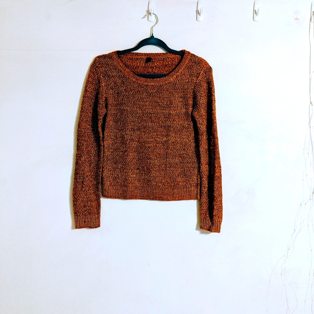 Cotton scoop neck sweater S Jump vintage unique